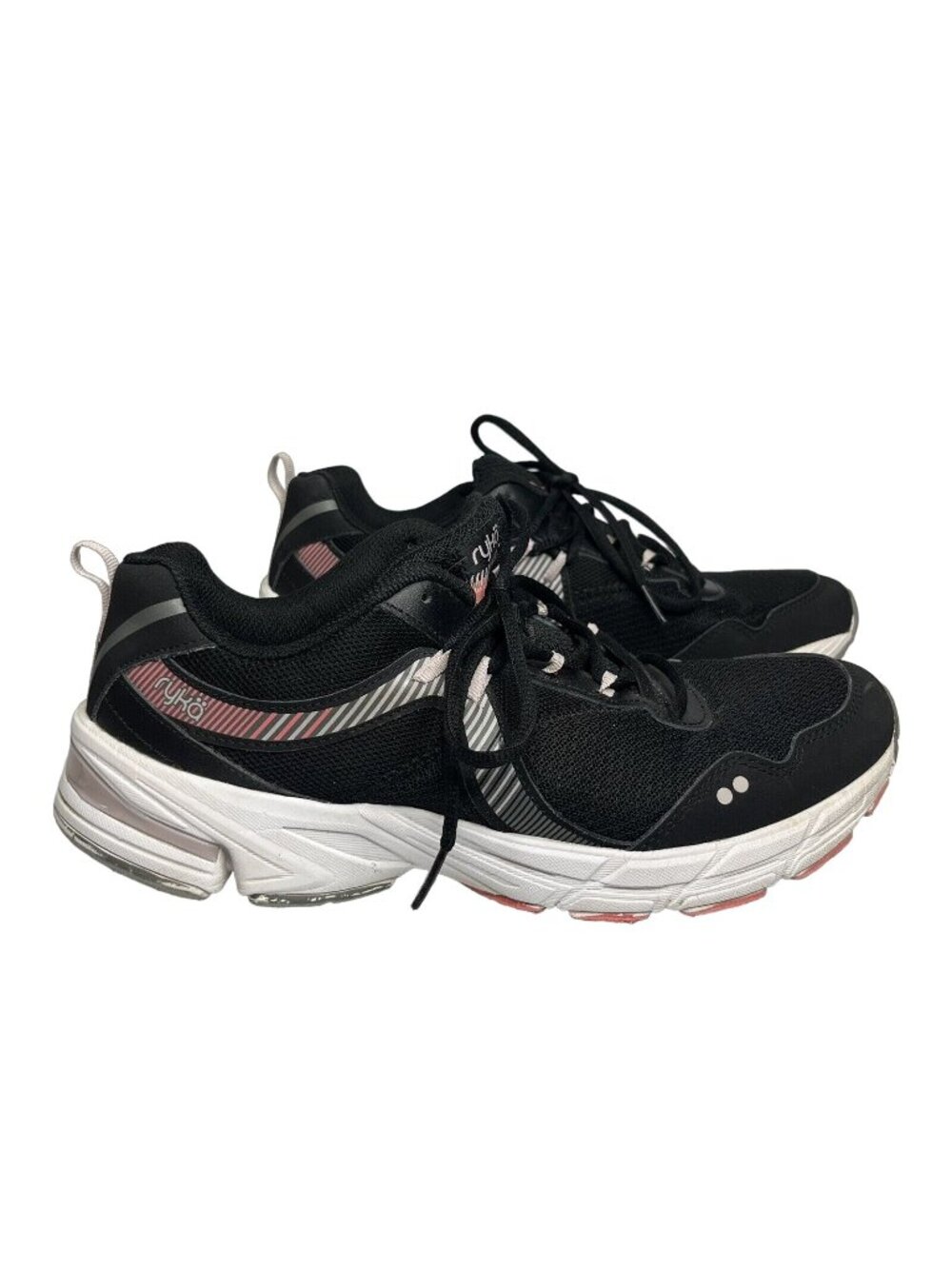 Ryka Intrigue 2 Mesh Lace-Up Sneakers Womens Size 11 M Black Pink